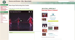 Desktop Screenshot of dance.newhopeacademy.org