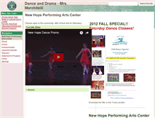 Tablet Screenshot of dance.newhopeacademy.org