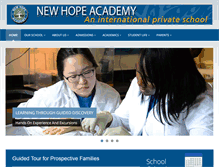 Tablet Screenshot of newhopeacademy.org